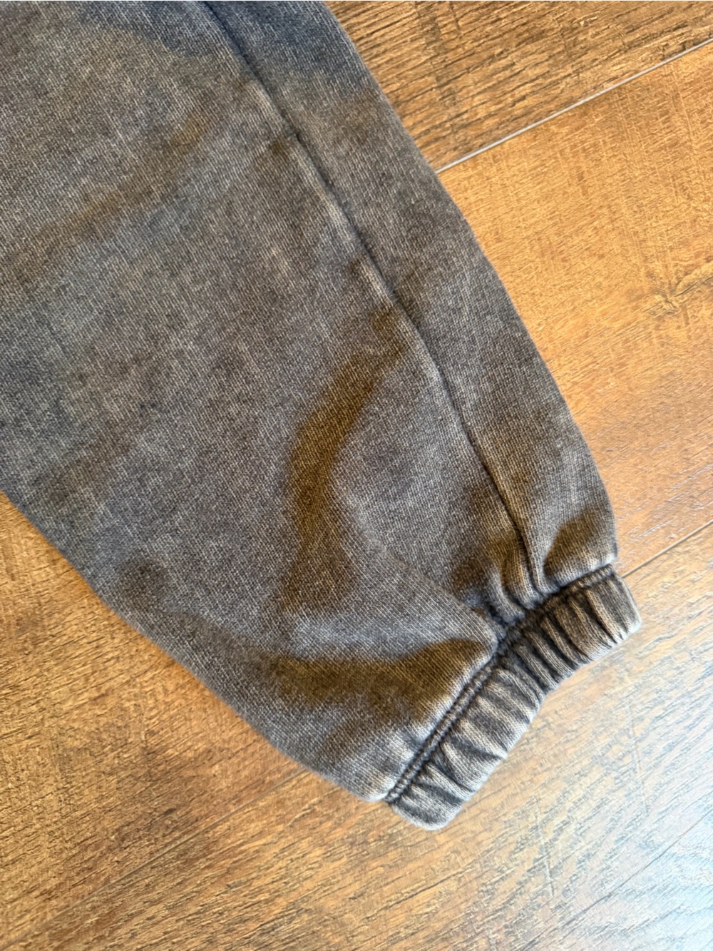 Washed Brown/Gray Drawstring Jogger Pants - Picture 4 of 4